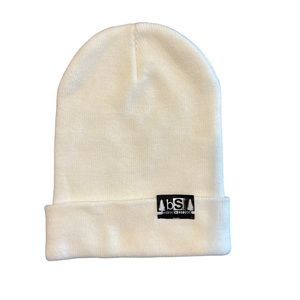 Blackstrap White Beanie, Unisex Adult